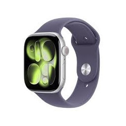 APPLE WATCH SERIES 11 GPS + CELLULAR 46MM SILVER ALUMINIUN CASE WITH PURPLE FOG SPORT BAND M/L