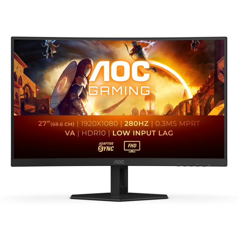 AOC G4 C27G4ZXE Monitor PC 68,6 cm (27") 1920 x 1080 Pixel Full HD LED Nero, Grigio