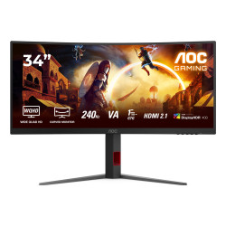 AOC G4 CU34G4Z Monitor PC 86,4 cm (34") 3440 x 1440 Pixel Wide Quad HD LED Nero, Rosso