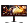 AOC G4 CU34G4Z Monitor PC 86,4 cm (34") 3440 x 1440 Pixel Wide Quad HD LED Nero, Rosso