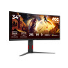 AOC G4 CU34G4Z Monitor PC 86,4 cm (34") 3440 x 1440 Pixel Wide Quad HD LED Nero, Rosso