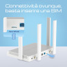 Keenetic Hero 4G+ Modem router Wi-Fi 6 mesh 4G+ AX1800 con smart switch Gigabit a 4 porte e porta USB 3.0