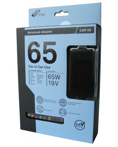 FSP Car 65 adattatore e invertitore Auto 65 W Nero