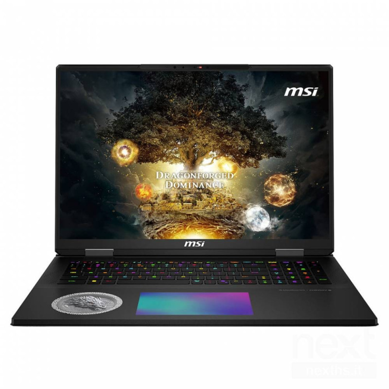MSI Titan 18 HX Dragon Edition è un laptop gaming di fascia alta con processore Intel Core Ultra 9, GPU NVIDIA RTX 5080, 64GB RA