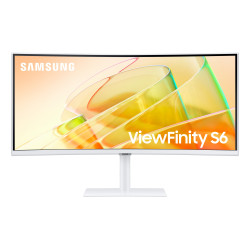 Samsung S65TC Monitor PC 86,4 cm (34") 3440 x 1440 Pixel UltraWide Quad HD LED Bianco