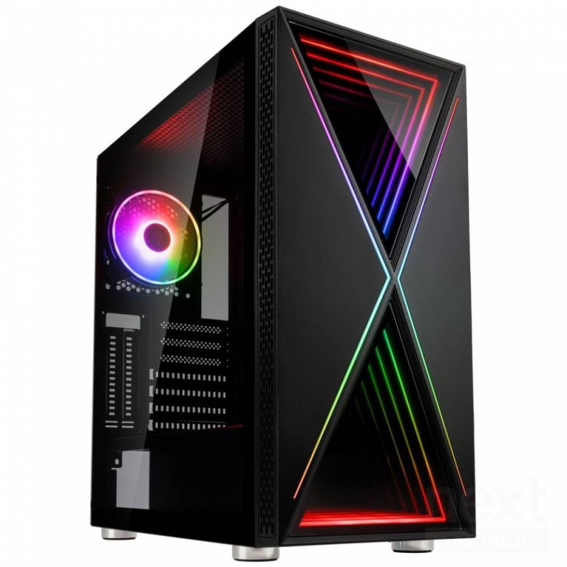 Kolink Void X è un case midi-tower elegante con illuminazione bARGB/b, pannelli in vetro temperato e ampio spazio per configuraz