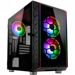 Kolink Citadel Glass SE ARGB e' un case mini tower con supporto per schede madri micro ATX e 4 slot di espansione