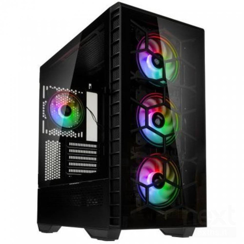 Kolink Observatory Y e' un case middle tower con paratia laterale in vetro temperato e controller Addressable RGB