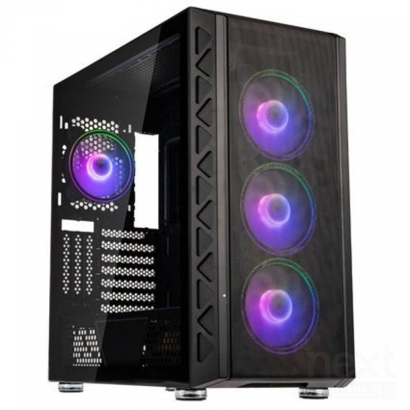 Kolink Citadel Mesh ATX ARGB Midi Tower è un case con eccellente flusso d'aria, quattro ventole ARGB preinstallate e pannello in