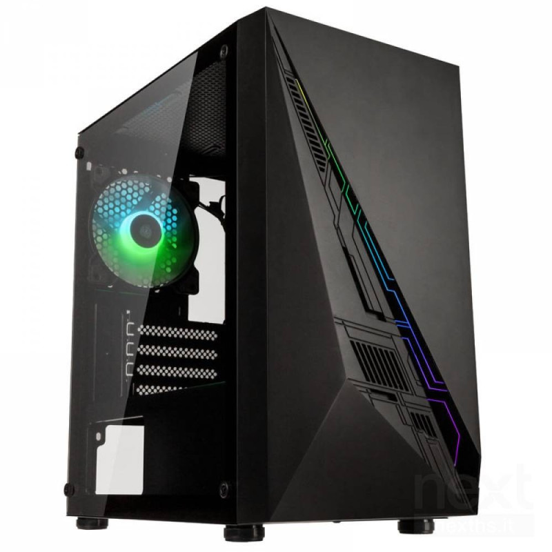 Kolink Inspire K2 Plus ARGB offre un design in vetro temperato e illuminazione ARGB frontale per un look moderno. Supporta sched