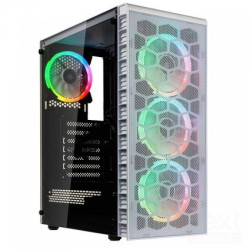 Kolink Observatory HF Mesh White ARGB offre un eccellente flusso d'aria e un design elegante. Ideale per le configurazioni gamin