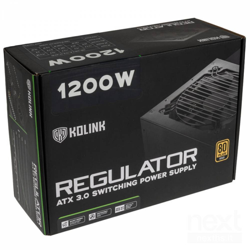 Kolink REGULATOR offre un'alimentazione affidabile con certificazione b80 Plus Gold/b, design modulare e raffreddamento silenzio