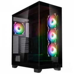 Kolink Unity Arena ARGB Case e' un middle tower, con supporto per mainboard fino a ATX. Controller ARGB incluso.
