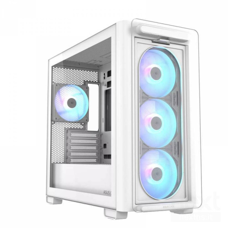 ASUS A23 Plus TG White è un bcase PC ARGB/b per configurazioni bmicro ATX/b e bMini-ITX/b. Offre design elegante, pannello in ve