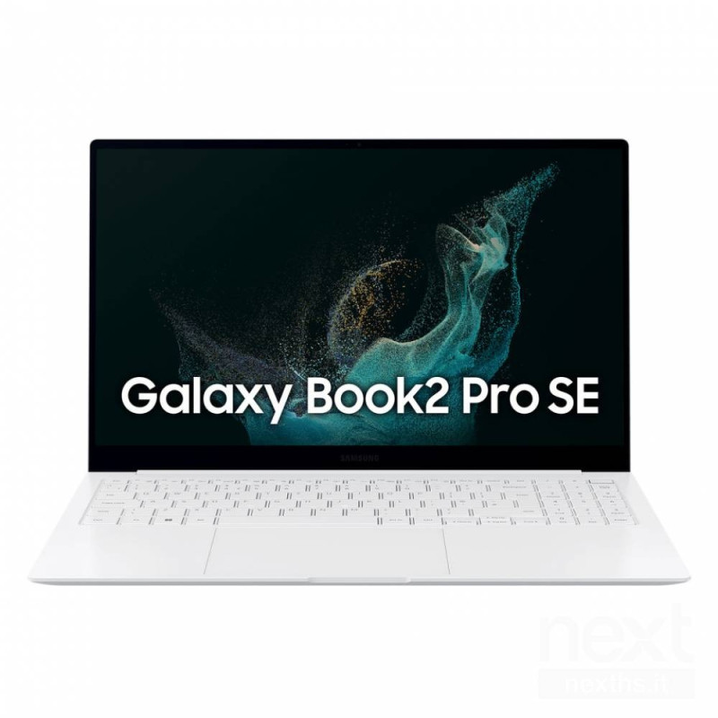 Samsung Galaxy Book2 Pro SE è un laptop professionale con Windows 11 Pro, 16GB RAM e SSD 512GB. Offre prestazioni elevate, multi