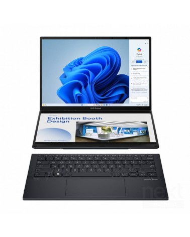 ASUS Zenbook Duo offre bdoppio schermo OLED 3K/b da 14 pollici e potente processore Intel Core Ultra 9. bLaptop multitasking/b c