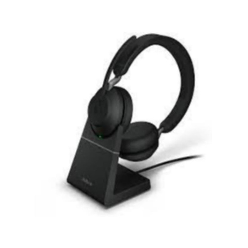 26599-999-889 -Jabra Evolve2 65, Link380c MS Stereo con Sede di ricarica, Black (26599-999