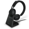 26599-999-889 -Jabra Evolve2 65, Link380c MS Stereo con Sede di ricarica, Black (26599-999
