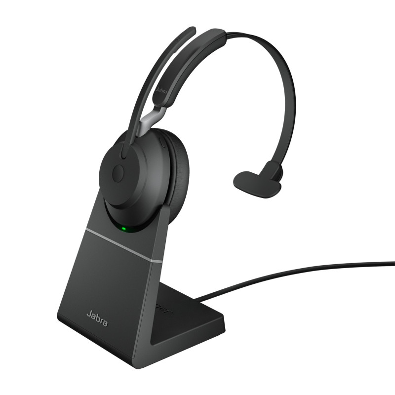 Jabra Evolve2 65 Auricolare Wireless A Padiglione Ufficio USB tipo A Bluetooth Base di ricarica Nero