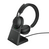 Jabra Evolve2 65 Auricolare Wireless A Padiglione Ufficio USB tipo-C Bluetooth Base di ricarica Nero
