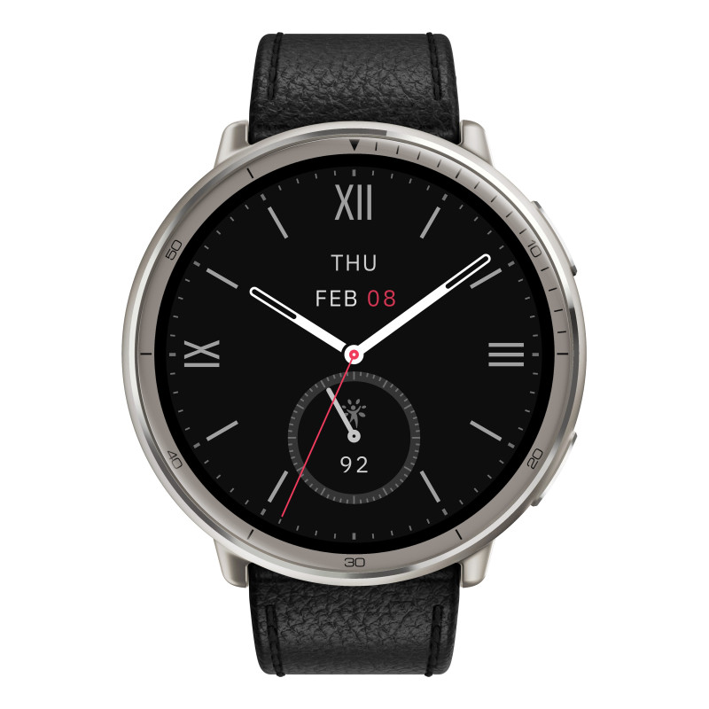 Amazfit Active 2 Round Premium secondo cinturino rosso in silicone Vetro zaffiro con display AMOLED Pagamento contactless