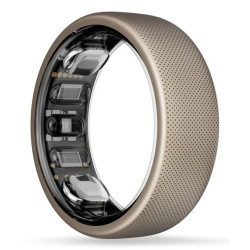 Amazfit Helio Ring Anello intelligente con activity tracker Titanio, taglia 8