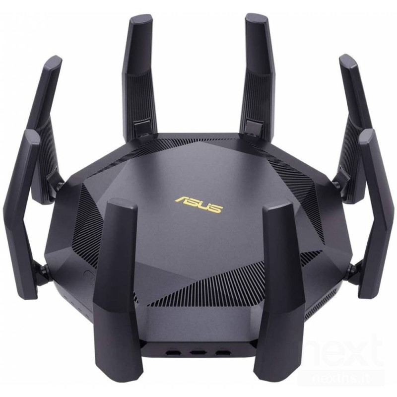 ASUS RT-AX89X offre bWi-Fi 6/b ultraveloce e bcopertura estesa/b. Ideale per gaming e streaming, con bsicurezza avanzata/b e con
