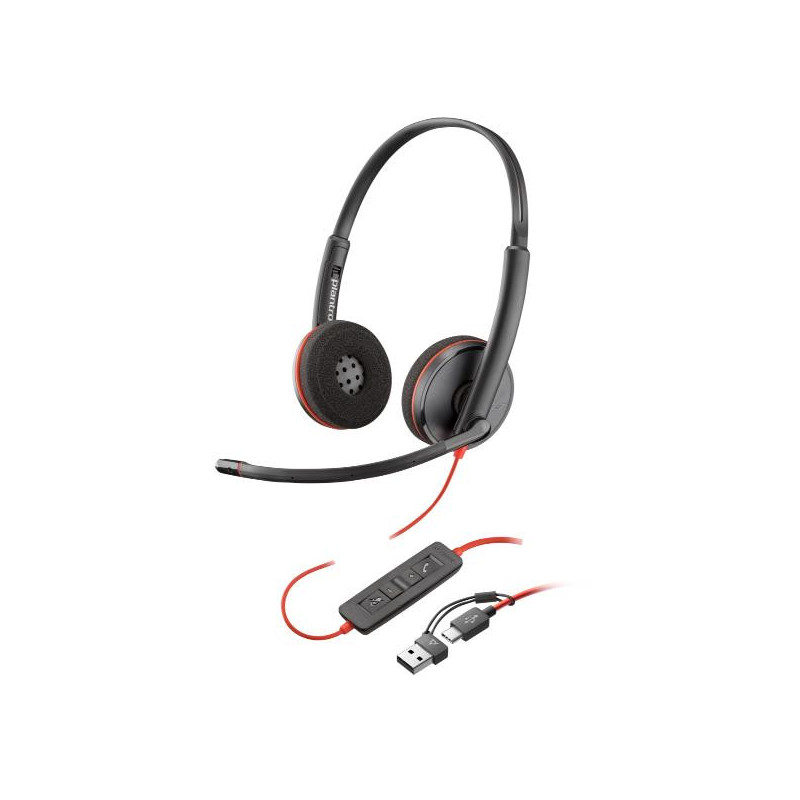 Cuffie HP Poly Blackwire 3220 USB-C/A (SFUSE) (8X228A6)
