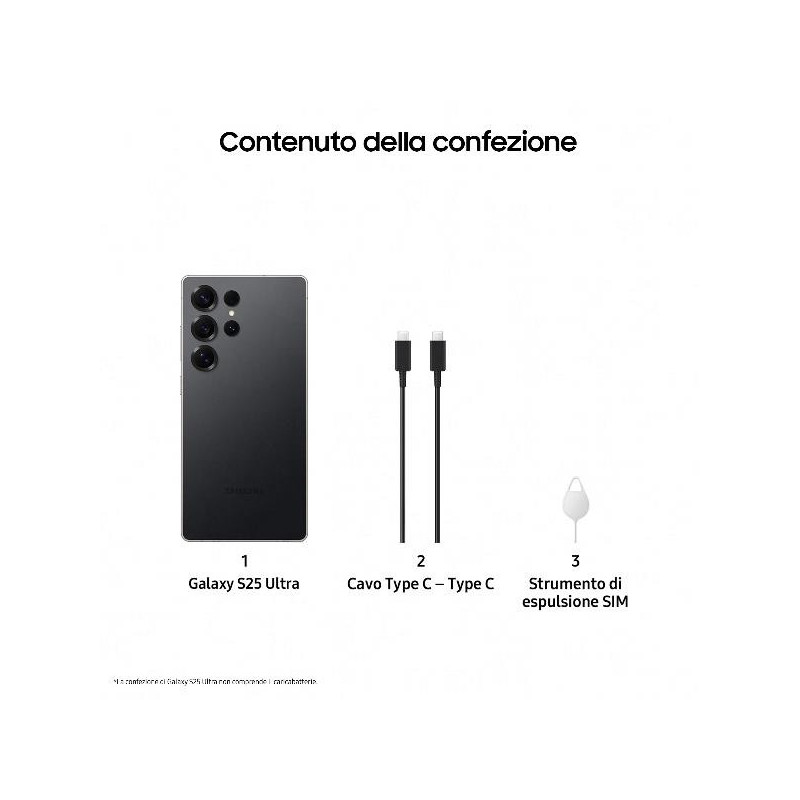 GALAXY S25 ULTRA 12+512GB TITANIUM BLACK (SM-S938BZKGEUE)
