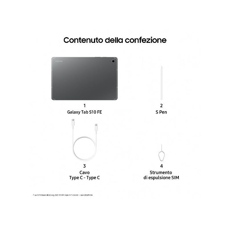 GALAXY TAB S10 FE 8+128GB GRAY (SM-X520NZAREUE)