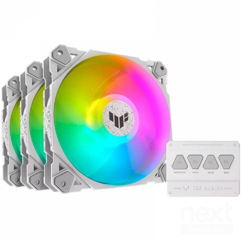 ASUS TUF GAMING TF120 ARGB WHITE EDITION 3IN1