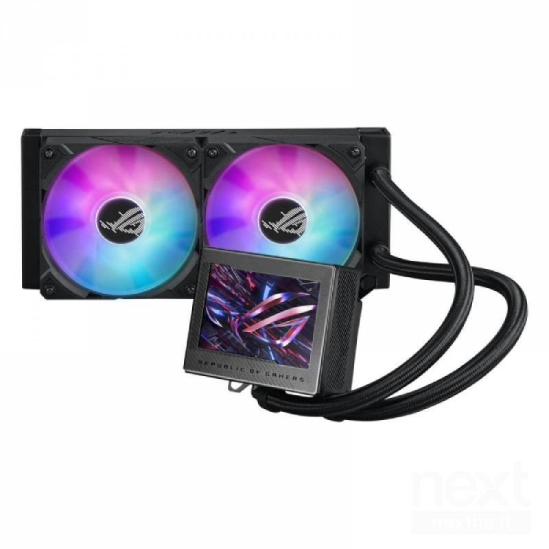 ASUS ROG Ryujin III 240 ARGB è un bdissipatore a liquido all-in-one/b per CPU, con bdisplay LCD da 3.5 pollici/b e ventole ARGB.