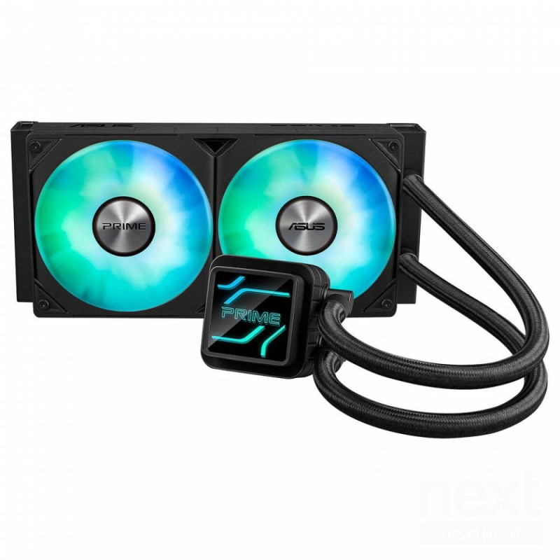 Asus Prime LC 240 ARGB e' un dissipatore a liquido con una radiatore da 240mm.