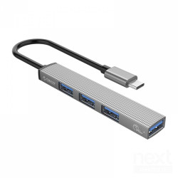 Orico Hub USB-C offre bconnessioni multiple/b con bUSB 3.0/b. Ideale per espandere le porte del tuo laptop in maniera bcompatta/