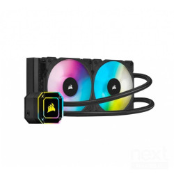 Corsair H100i iCue Elite Capellix e' un dissipatore a liquido con radiatore da 240 Corsair Renewed certificato