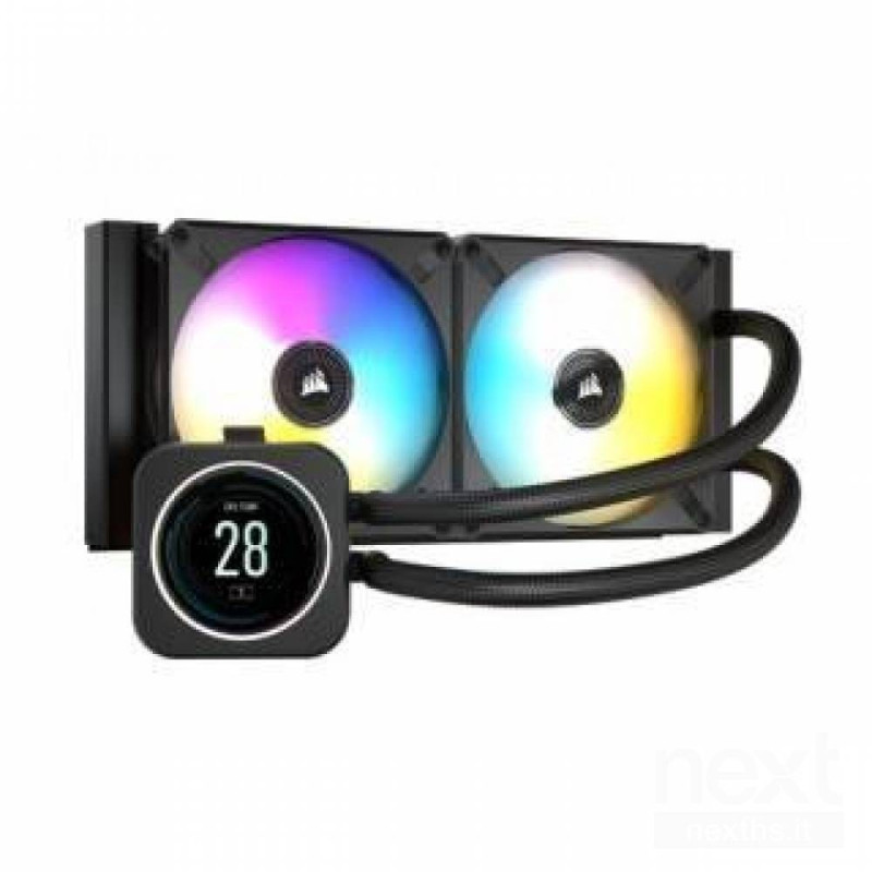 Corsair iCUE H100i Elite Sistema di raffreddamento per CPU ad altissime prestazioni per punti di montaggio radiatore da 240mm bC