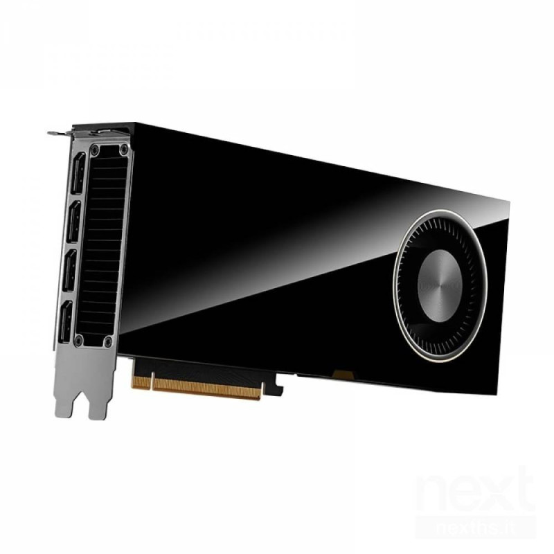 NVIDIA Quadro RTX 6000 Ada offre bprestazioni grafiche professionali/b con 48 GB di memoria GDDR6, interfaccia PCIe x16 e connet