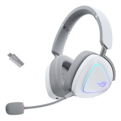 ASUS ROG Delta II Auricolare Con cavo e senza cavo A Padiglione Gaming USB tipo-C Bluetooth Bianco