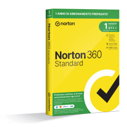 Norton 360 Standard 2024| Antivirus per 1 dispositivo | Licenza di 1 anno con rinnovo automatico | Secure VPN e Password