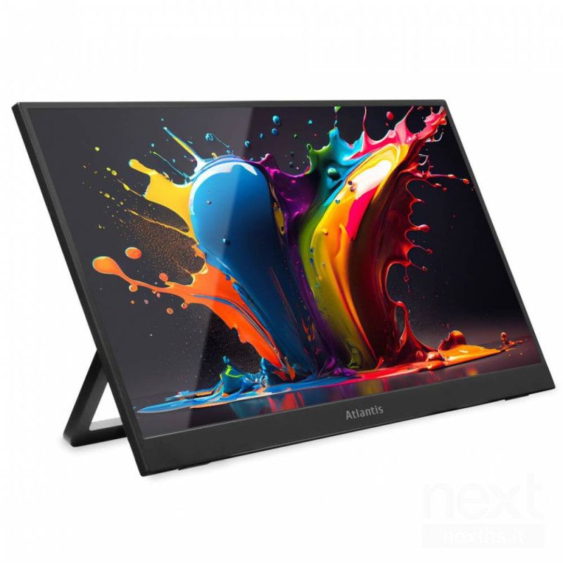 Atlantis A05-P156WP è un Monitor Portatile da 15,6" con risoluzione Full HD e frequenza di aggiornamento di 60Hz.