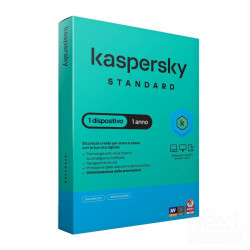 Kaspersky Standard protegge il tuo dispositivo per 1 anno, offrendo una difesa bantivirus/b essenziale. Ideale per la sicurezza