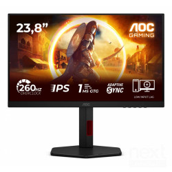 Aoc 24G4Zr offre un'esperienza di gioco fluida con il suo pannello Rapid IPS a 260Hz (OC)