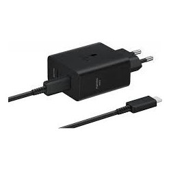 SAMGUNG POWER ADAPTER DUO WALL CHARGER 50W 2XUSB-C + CABLE USB-C TO USB-C BLACK EP-T5020XBEGEU