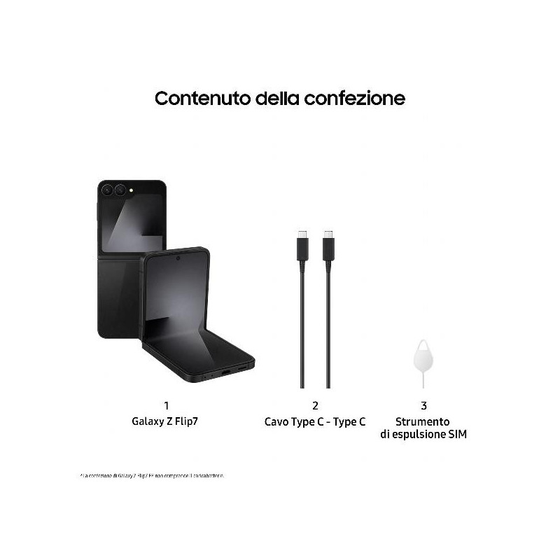 GALAXY Z FLIP7 FE 8+128GB BLACK (SM-F761BZKGEUE)