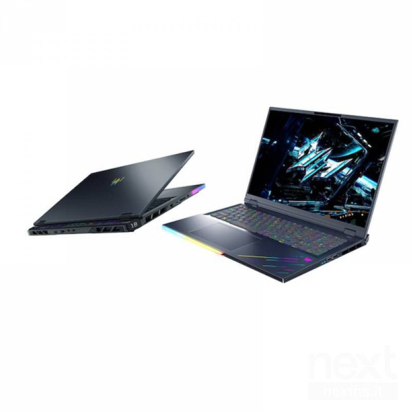 Acer Predator Helios 18 AI è un notebook gaming di fascia alta con Intel Core Ultra 9, 32 GB RAM, 2TB SSD e NVIDIA RTX 5080. Dis