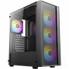 Antec AX65 ARGB è un bcase Midi-Tower/b nero con bpannello in vetro temperato/b. Offre 4 bventole ARGB/b preinstallate, supporto