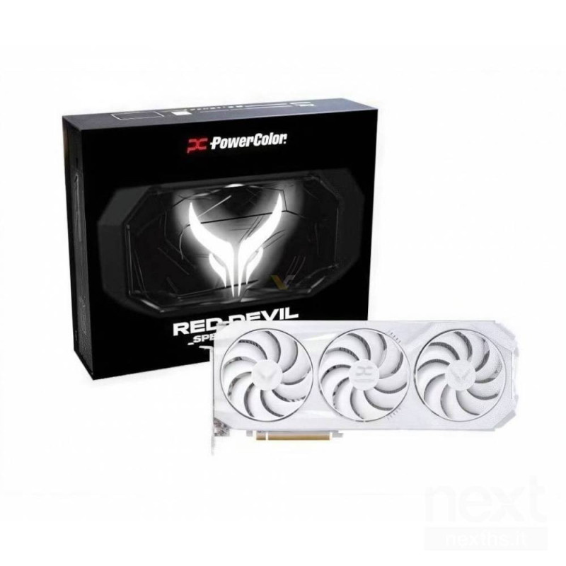 PowerColor Radeon RX 9070 XT Red Devil Spectral White è una bscheda grafica bianca/b di ultima generazione con 16GB GDDR6 e trip