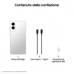 GALAXY S25 EDGE 12GB+512GB TITANIUM SILVER (SM-S937BZSGEUE)