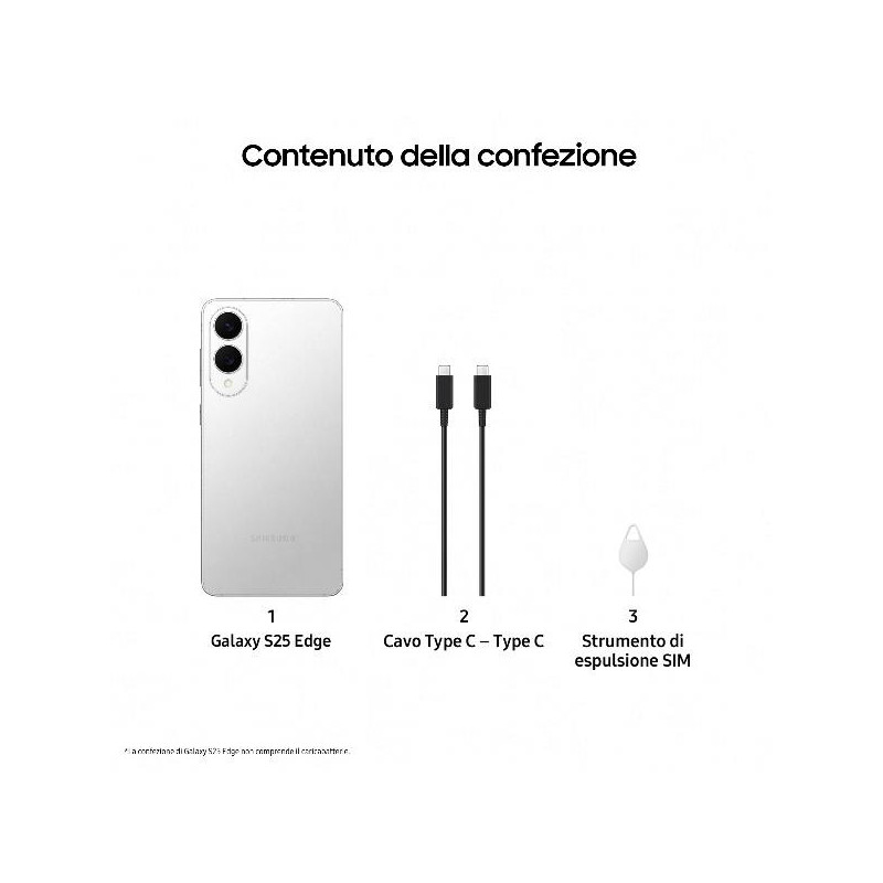 GALAXY S25 EDGE 12GB+512GB TITANIUM SILVER (SM-S937BZSGEUE)