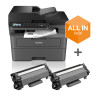 Brother MFC-L2827DWXL stampante Laser A4 BOX 2 TONER INCLUSI